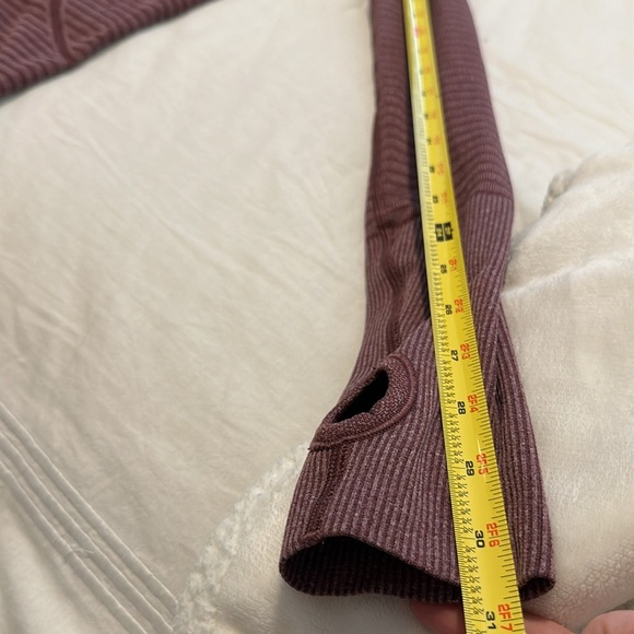 NWOT Lululemon Swiftly Tech Long Sleeve Crew Heathered Bordeaux Color Size 6 - Picture 8 of 12